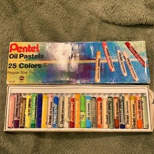 Vintage Pentel Oil Pastels 25 ct.  USED
